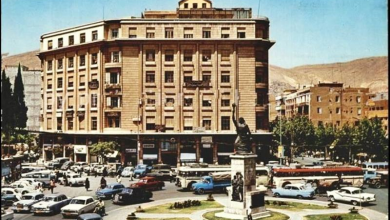 دمشق - بوابة الصالحية في نهاية  ستينيات القرن العشرين