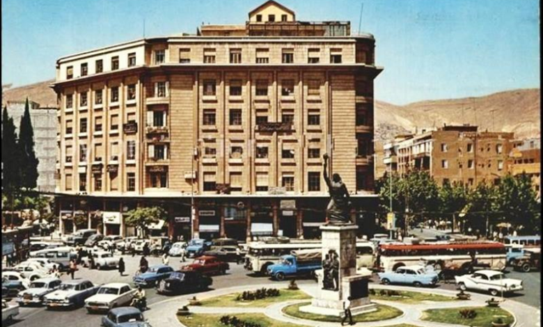 دمشق - بوابة الصالحية في نهاية  ستينيات القرن العشرين