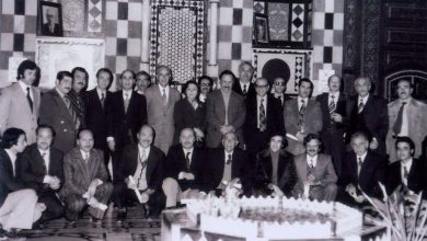 دمشق 1976- الهيئة التأسيسية لجمعية أصدقاء دمشق في متحف دمشق