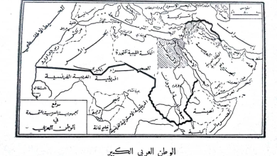 خريطة الوطن العربي في المنهاج المدرسي السوري بعد قيام الوحدة