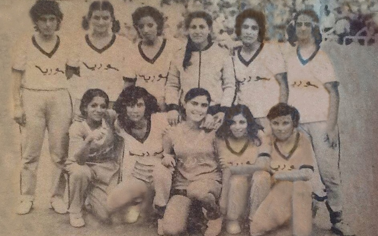 منتخب سورية المدرسي للطالبات بكرة اليد عام 1973