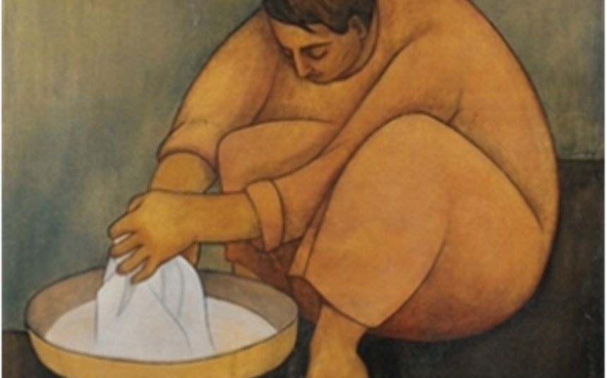 الغسالة 3 .. لوحة للفنان لؤي كيالي (23)