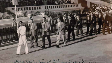 الوفد السوري المشارك بدورة البحر الأبيض المتوسط الأولى بالاسكندرية 1951 (1)