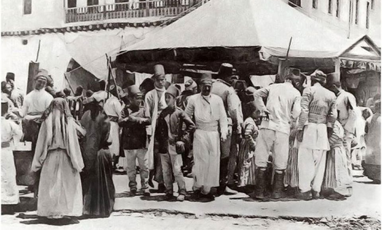دمشق 1900- خيمة العيد في سوق الخيل