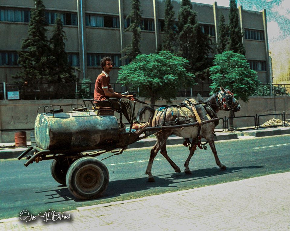التاريخ السوري المعاصر - دمشق - بائع محروقات متجول  - ركن الدين عام 1982