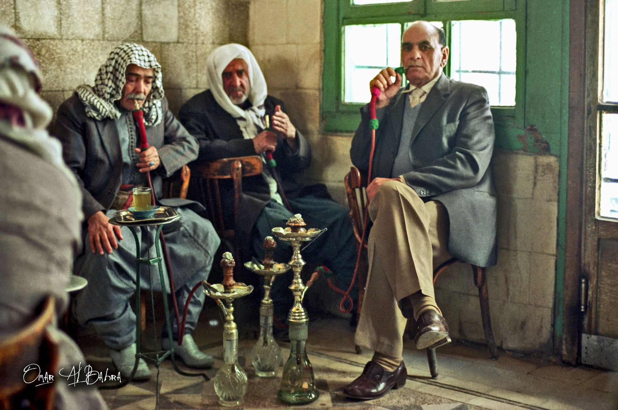 مقهى النوفرة في دمشق عام 1985