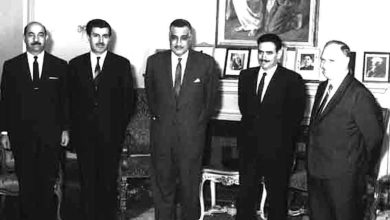 جمال عبد الناصر يستقبل إبراهيم ماخوس - حزيران 1966 (7)