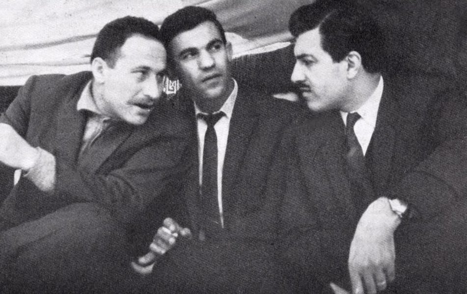 عبد الكريم الجندي وإبراهيم ماخوس ونصر الشمالي عام 1966