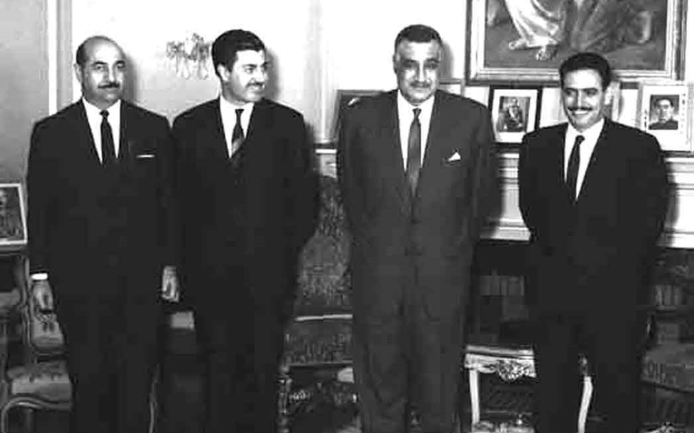 جمال عبد الناصر يستقبل إبراهيم ماخوس - حزيران 1966 (6)