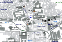 دمشق - خريطة محلة سوق الخيل عام 1918