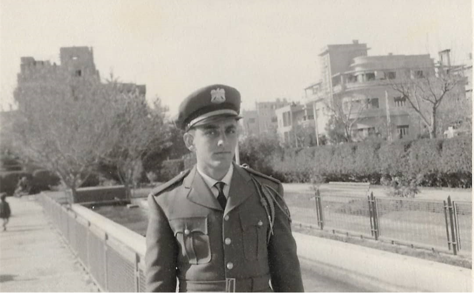 فاروق بوظو  - طالب ضابط في الكلية العسكرية عام 1958