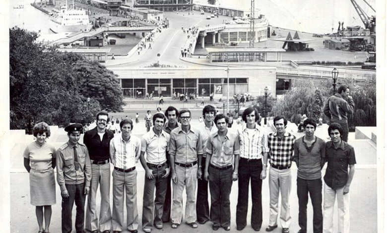 منتخب سورية العسكري بكرة السلة في أوديسا عام 1974