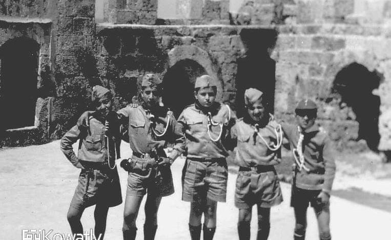 فرقة الكشافة في مدرسة البيروني - قلعة أرواد عام 1965