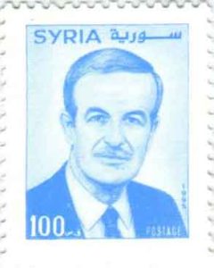 التاريخ السوري المعاصر - طوابع سورية 1995 - طوابع البريد العادي - حافظ الأسد