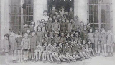 التاريخ السوري المعاصر - حمص - طلاب في مدرسة الغسانية عام 1973