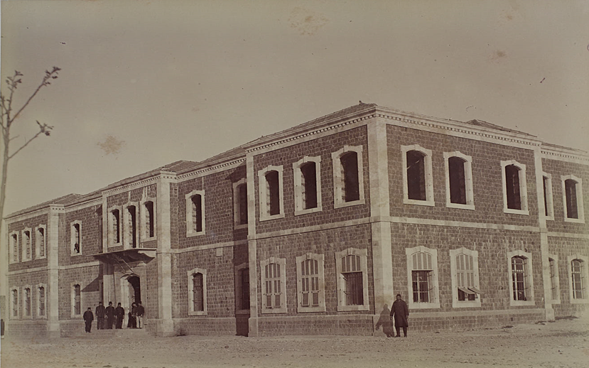 من الأرشيف العثماني 1886 - المخططات المعمارية لدار الحكومة (السرايا الجديدة) بمدينة حمص