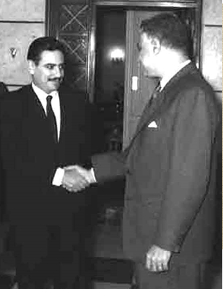 التاريخ السوري المعاصر - محمد عيد عشاوي وزير الخارجية السوري ينقل رسالة إلى عبد الناصر عام 1969