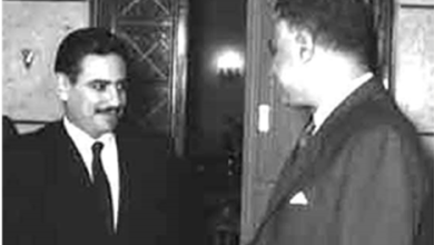 التاريخ السوري المعاصر - محمد عيد عشاوي وزير الخارجية السوري ينقل رسالة إلى عبد الناصر عام 1969