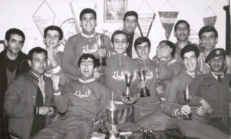  فريق كرة السلة في نادي الغوطة عام 1968