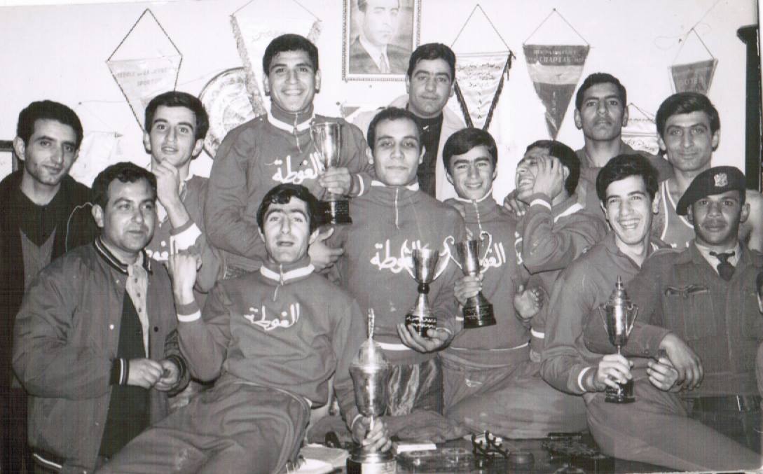  فريق كرة السلة في نادي الغوطة عام 1968