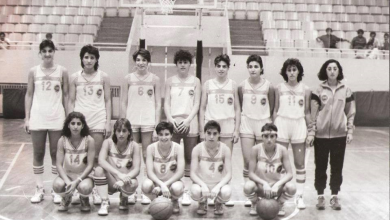 منتخب سورية بكرة السلة للآنسات المشارك بدورة العاب البحر الابيض المتوسط عام 1987