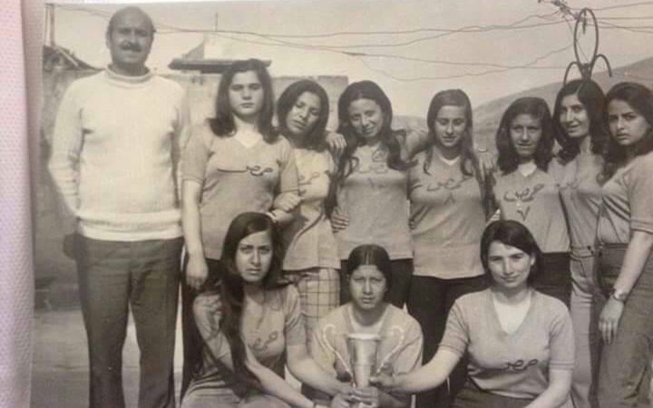 فريق منتخب حمص بالكرة الطائرة للآنسات عام 1973