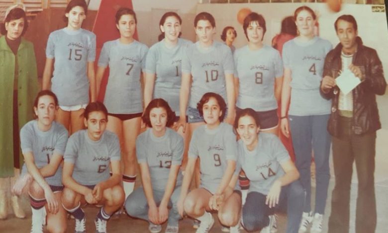 منتخب مدارس دمشق بكرة السلة للآنسات عام 1980