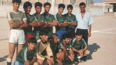 فريق نادي مصياف بكرة القدم - ملعب سلمية عام 1990