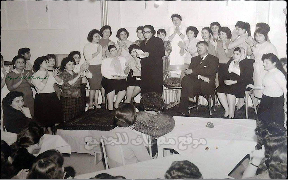 طالبات مدرسة التمريض بدمشق عام 1962