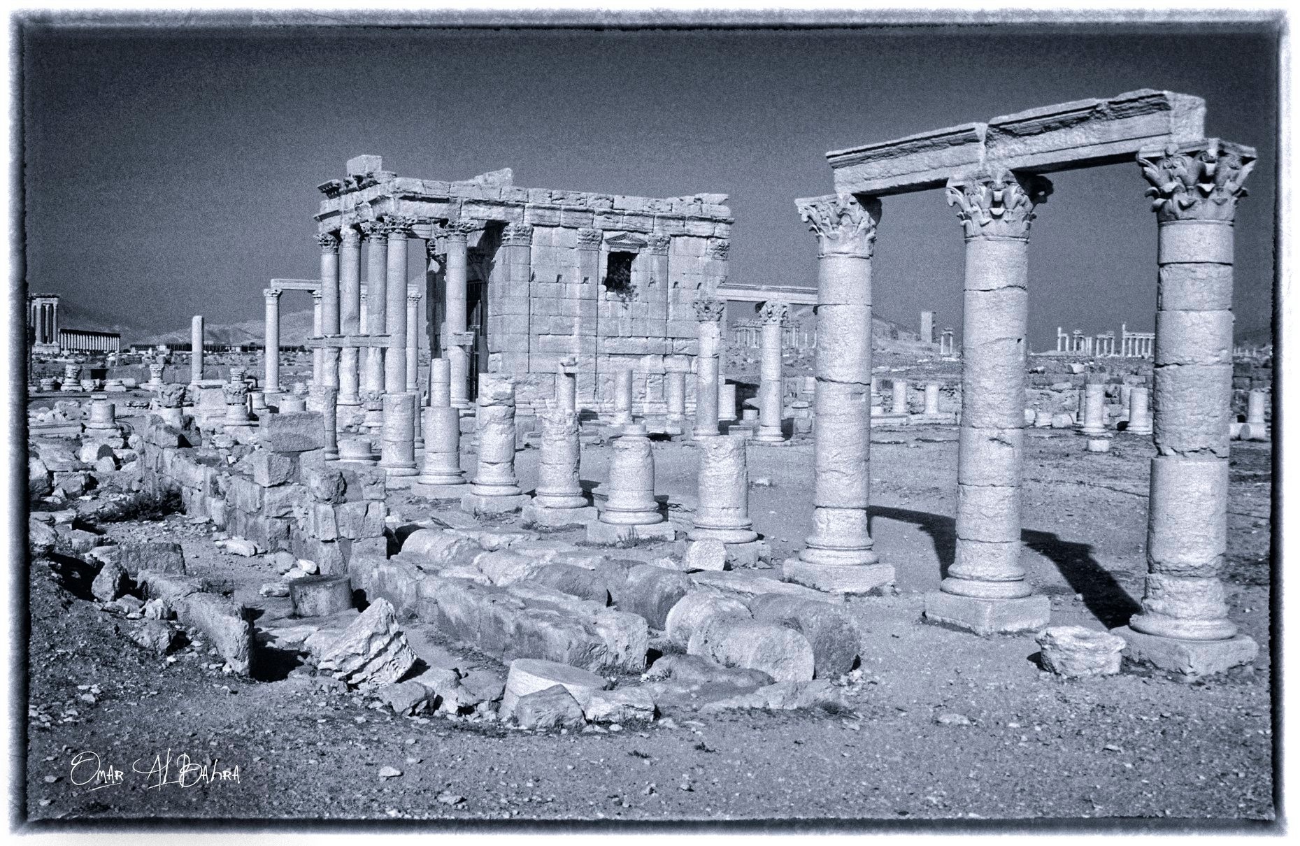 معبد بعل شامين في مدينة تدمر عام 1993