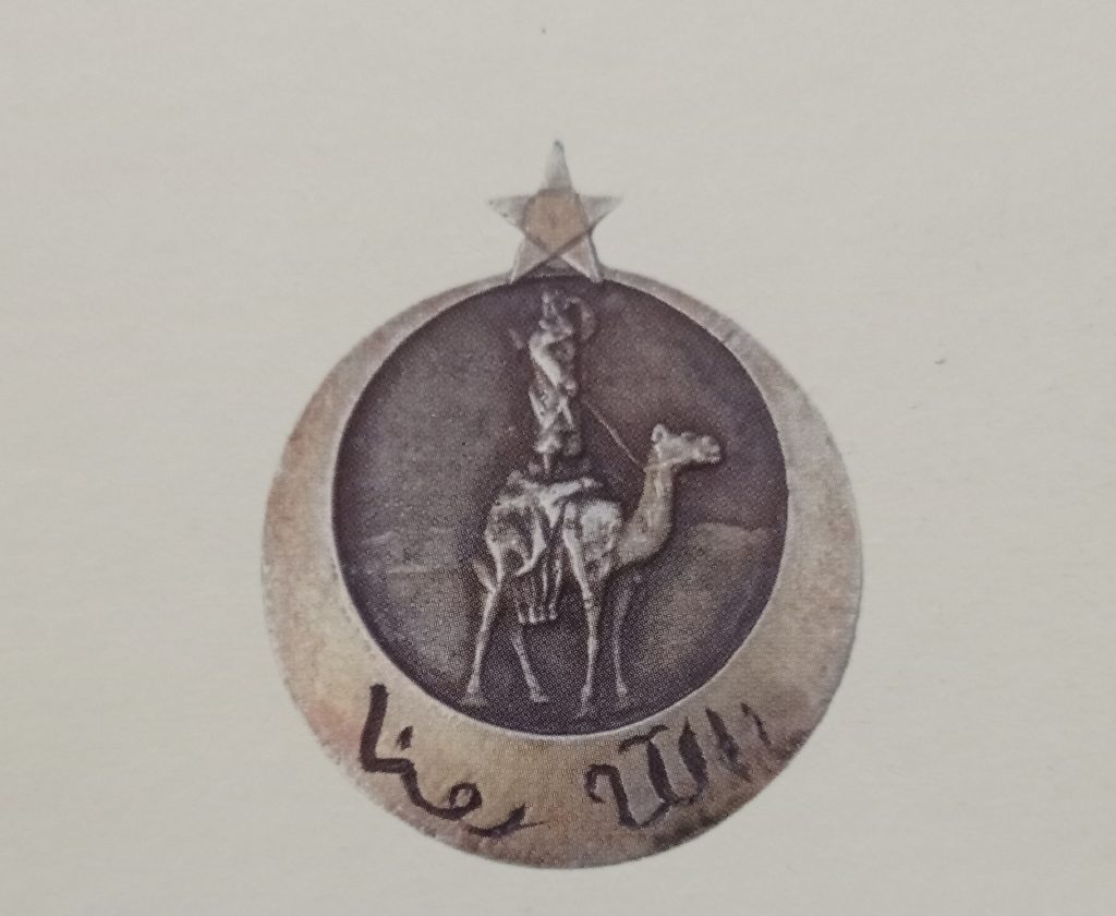 التاريخ السوري المعاصر - أنسين (شعار) سرية الهجانة الأولى في جيش المشرق - تدمر 1921