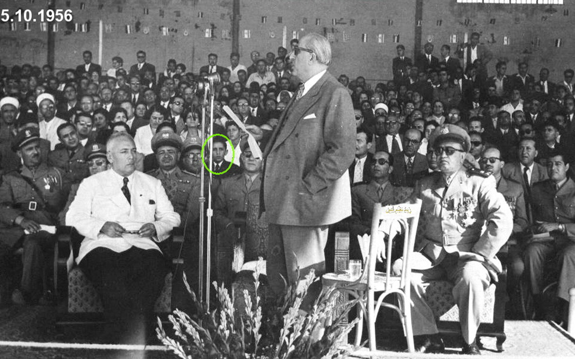 شكري القوتلي يلقي كلمة في حفل تخريج ضباط القوى الجوية 1956م (2)