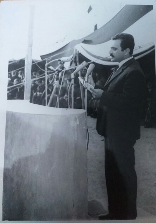 التاريخ السوري المعاصر - محمد سعيد طالب .. محافظ حمص يلقي كلمة عام 1966