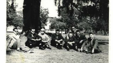 القاهرة 1958- ضباط بعثيون بعد نقلهم إلى مصر بعد قيام الوحدة