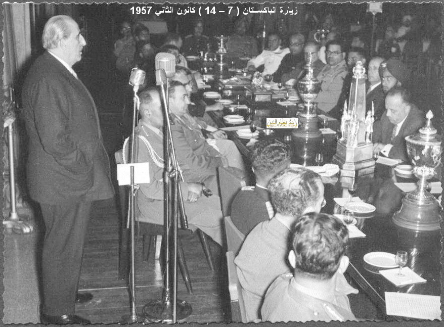 التاريخ السوري المعاصر - زيارة شكري القوتلي إلى الباكستان عام 1957