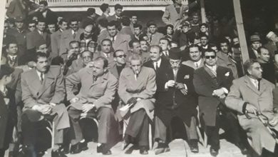 التاريخ السوري المعاصر - مطار النيرب 1956- حفل تخريج دورة المظليين
