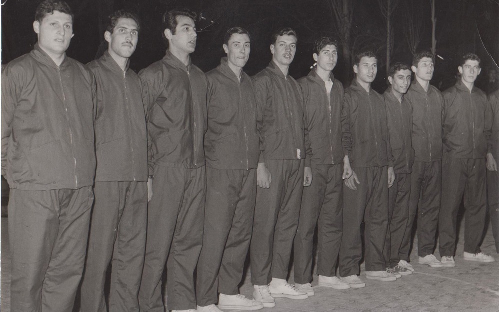 فريق نادي الغوطة الدمشقي بكرة السلة عام 1963-1964