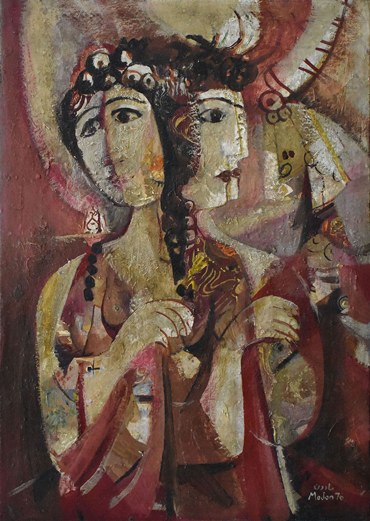 التاريخ السوري المعاصر - لوحة وجوه للفنان أحمد مادون (35)