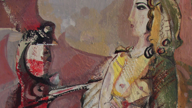 التاريخ السوري المعاصر - لوحة من وحي تدمر للفنان أحمد مادون (33)