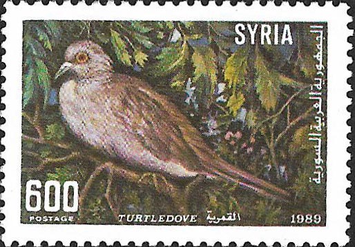 التاريخ السوري المعاصر - طوابع سورية 1989- الطيور