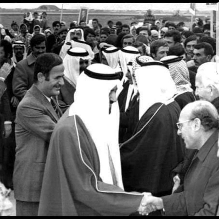 التاريخ السوري المعاصر - عبد الغني العطري والرئيس حافظ الأسد عام 1974