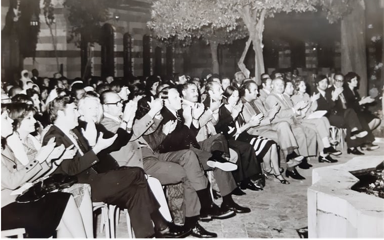 قصر العظم 1974 - الحفل الذي أقيم على شرف الوفد الأميركي - شركة بوينغ (3/3)