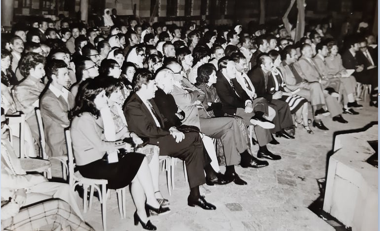 قصر العظم 1974 - الحفل الذي أقيم على شرف الوفد الأميركي - شركة بوينغ (3/1)