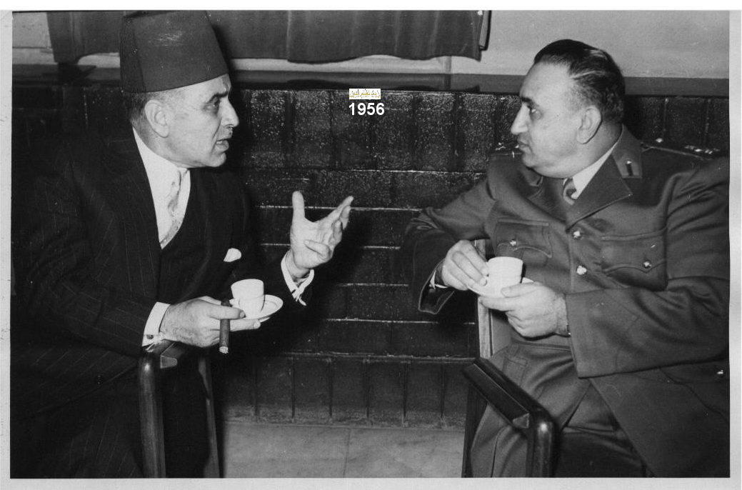 اللواء توفيق نظام الدين وصائب سلام عام 1956