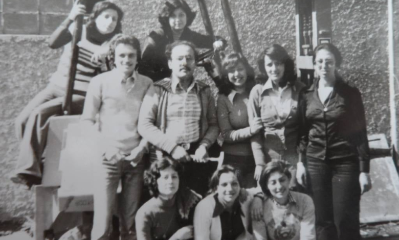 التاريخ السوري المعاصر -  مجموعة من طلبة كلية الهندسة المدنية بجامعة تشرين عام 1977