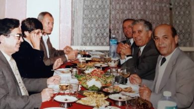 التاريخ السوري المعاصر - بعض أعضاء مجلس إدارة الهلال الأحمر في السويداء مع مدير مركز التنمية للشرق الأوسط 1996