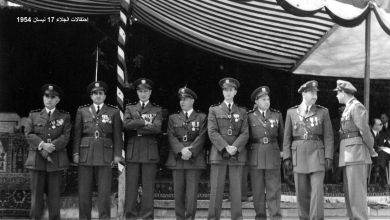 ضباط من الجيش السوري - احتفال عيد الجلاء 1954 (3)