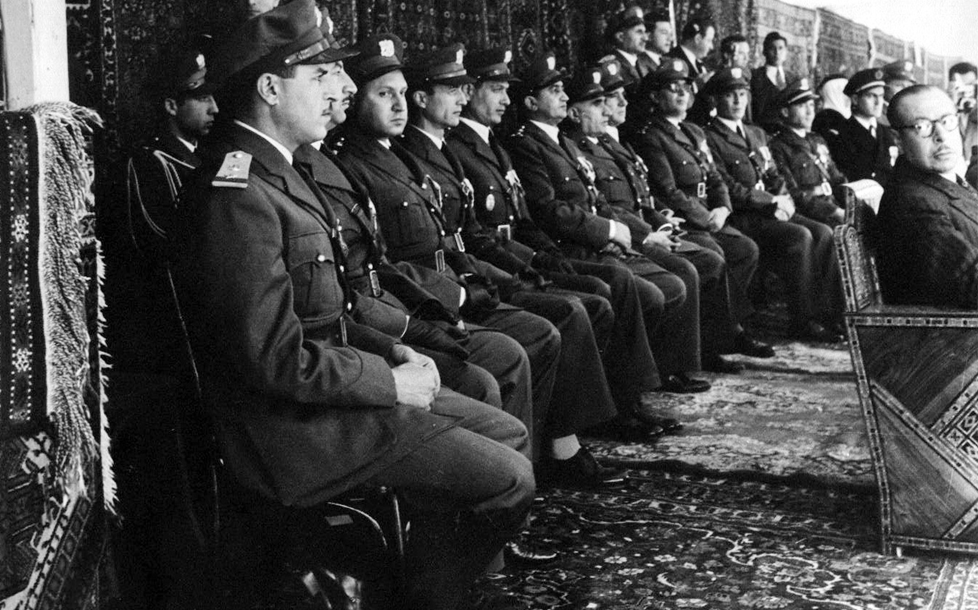 ضباط من الجيش السوري - احتفال عيد الجلاء 1954 (5)
