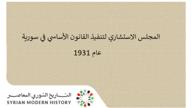 المجلس الاستشاري لتنفيذ القانون الأساسي في سورية 1931