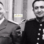 الزعيم توفيق نظام الدين والمقدم عبد الكريم زهر الدين في باريس 1955
